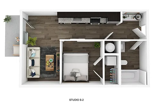 Floor plan S2 Studio