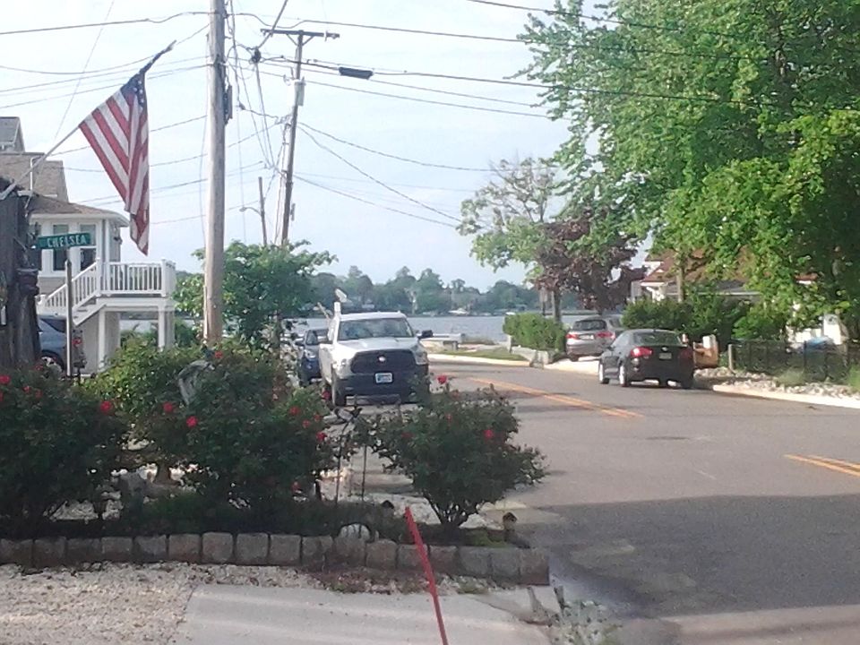 Proximity to beach from front offront the house