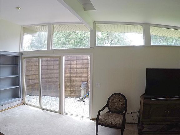 Private patio area off of the living room.