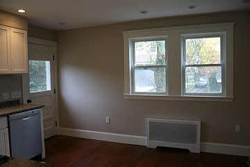 Bright kitchen windows