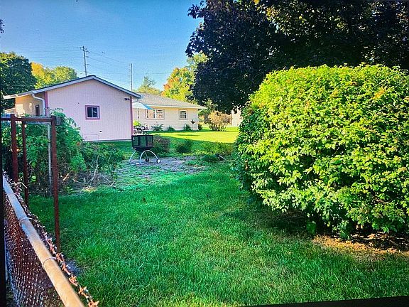 Back view with garden