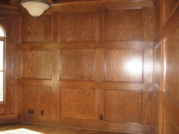Stained Oak Judges Panneling in Study