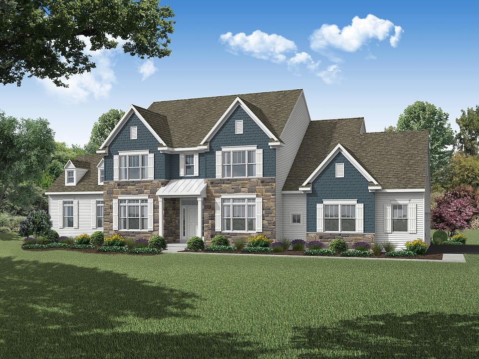 Front elevation of the Ariel model from Garman Builders