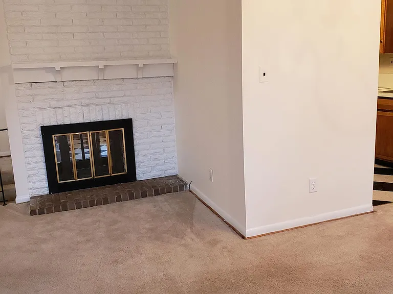 Living room fireplace
