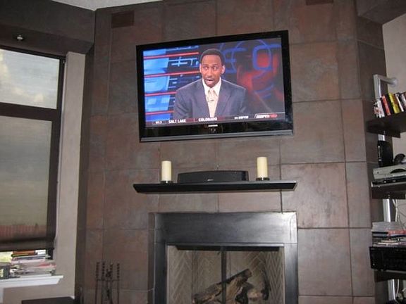 Custom Stone Fireplace