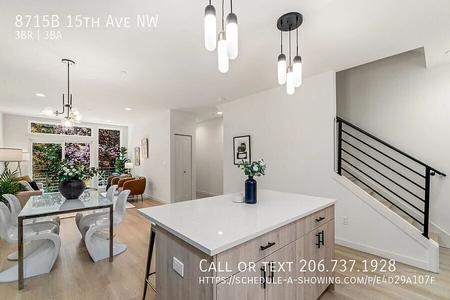 New, Spacious, 3-Bedroom Townhome in Ballard with Private Rooftop Deck — Photo 4