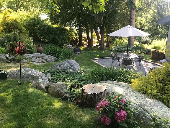back yard and patio from back terriace