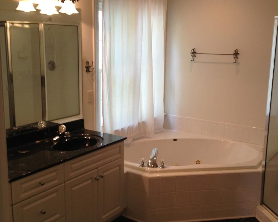 well appointed master bath - separate soaking tub