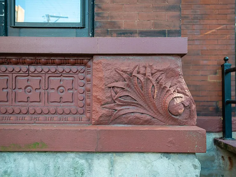 detail on front of building