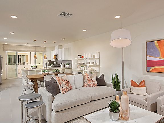 Plan 6 Model Living Room Dining Room