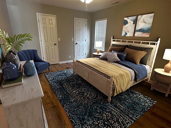 Primary Bedroom Staged