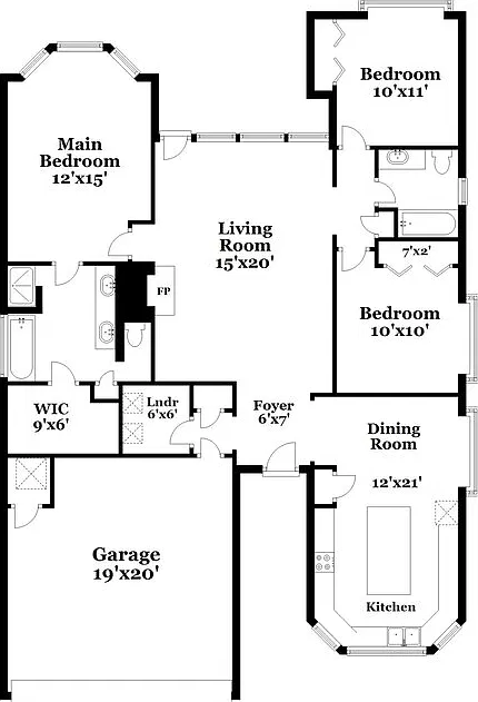 3 bed, 2.0 bath, 1505 sqft, $2,070 — Photo 2