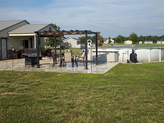 back patio/pool area