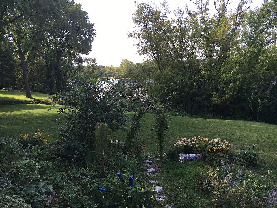 River and garden from deck