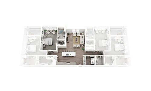 Floor plan R1B - Co-living