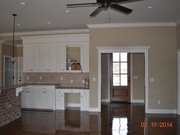 Desk area, custom cabinetry