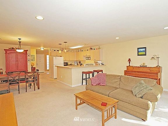 Living room and kitchen