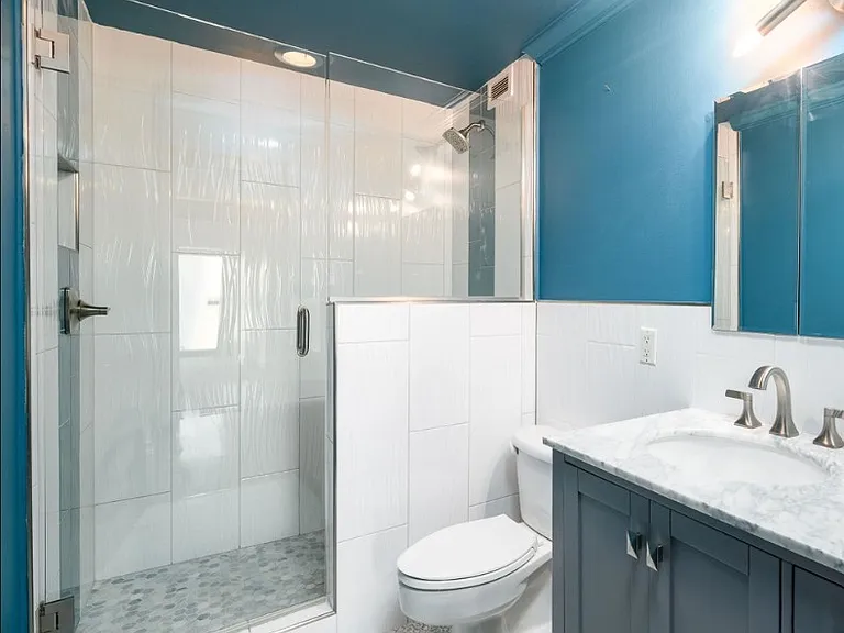 Renovated hall bathroom.