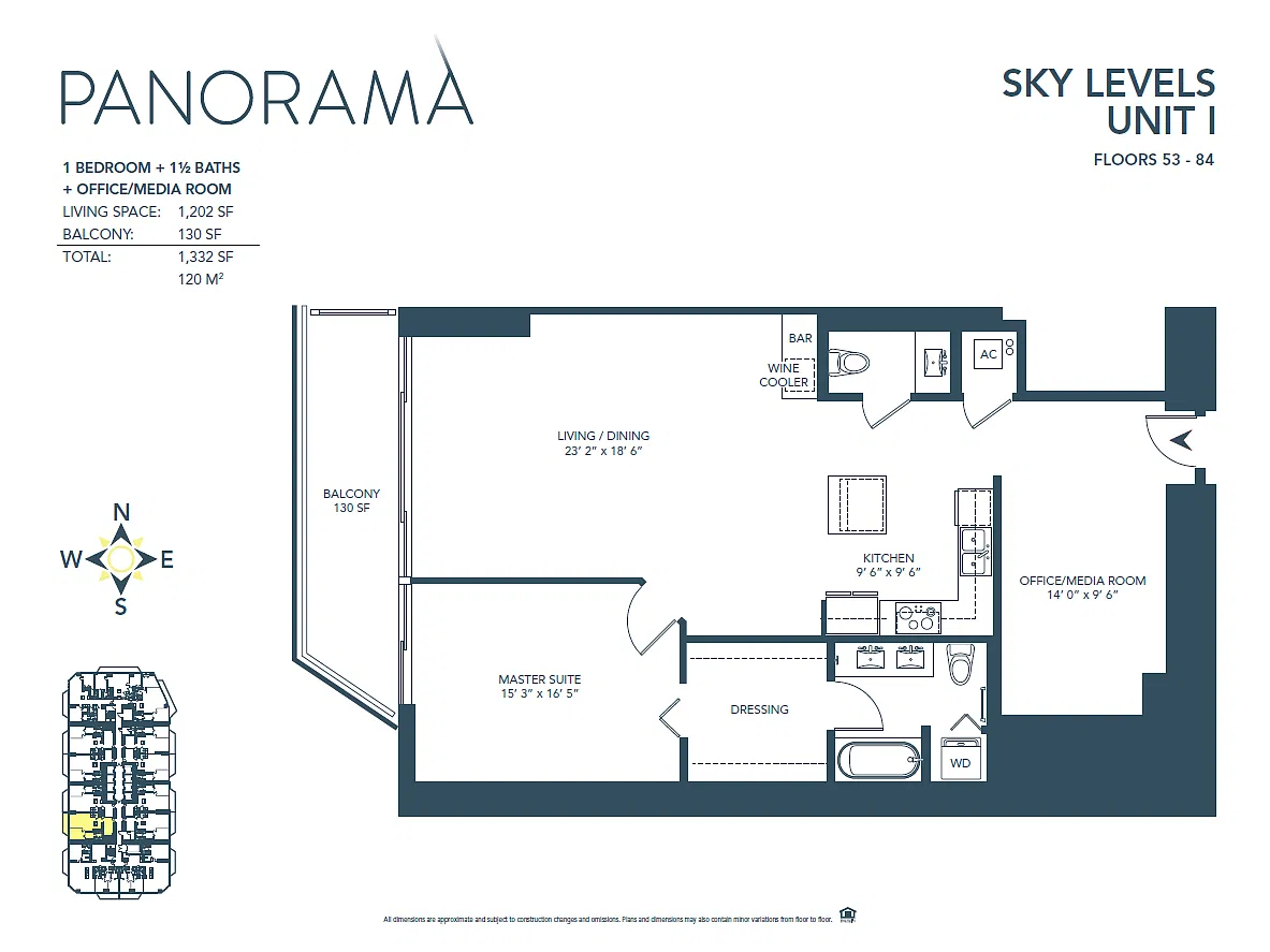 Floor plan I Line - Sky Level
