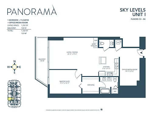 Floor plan I Line - Sky Level