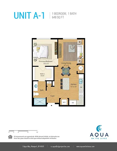 Floor plan One Bedroom