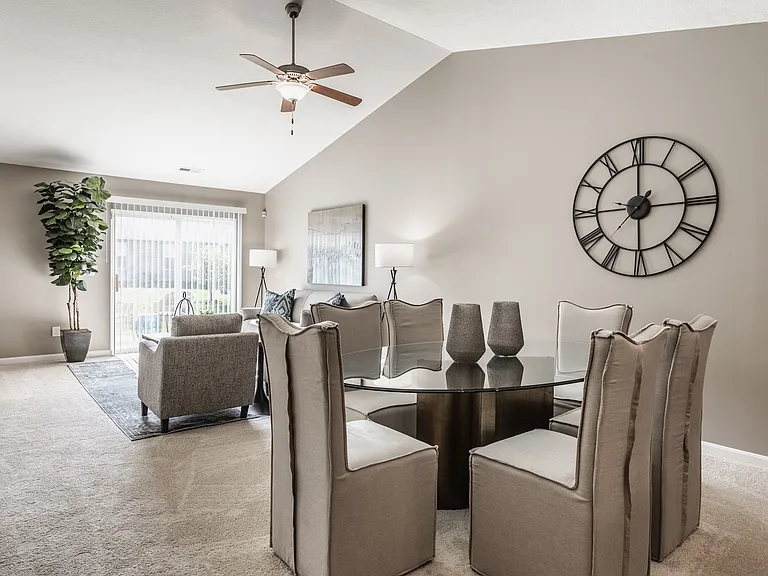 Enjoy a spacious, connected living and dining space designed for comfort, convenience, and everyday living.