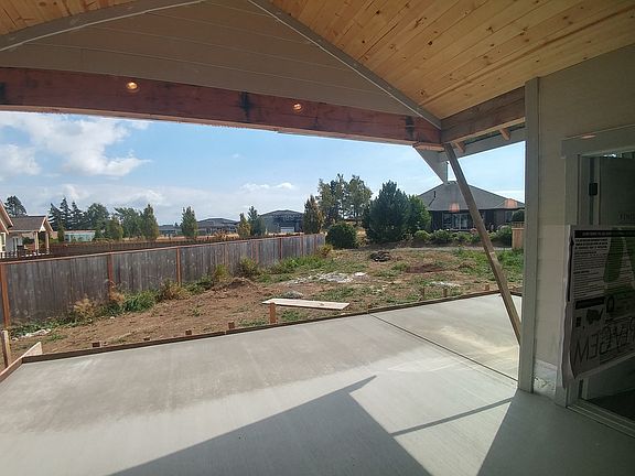 huge covered back porch