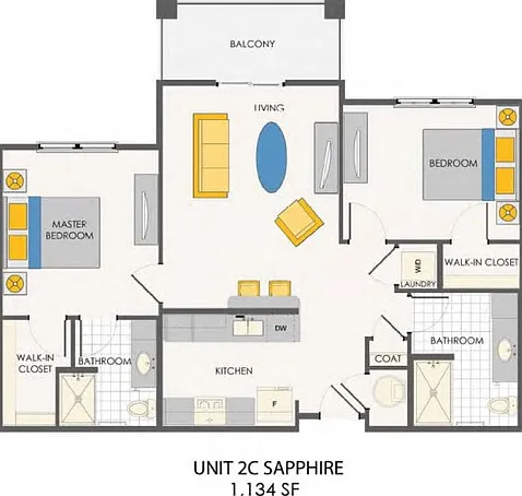 The Sapphire | 2 bed / 2 bath The Sapphire | 2 bed / 2 bath