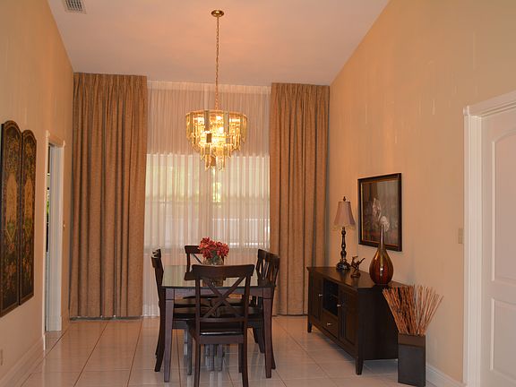 Spacious dining room