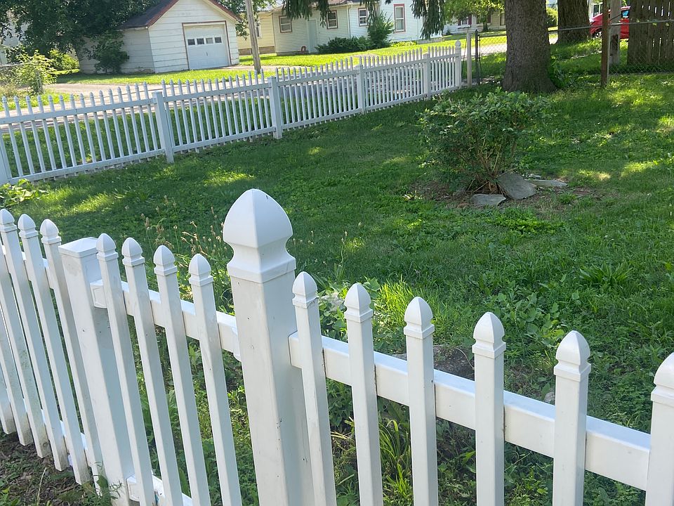 back yard completely fence in