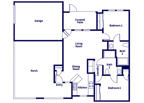 Floor plan B3 - Income Restricted