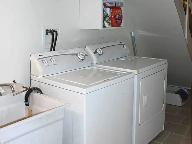 laundry in basement