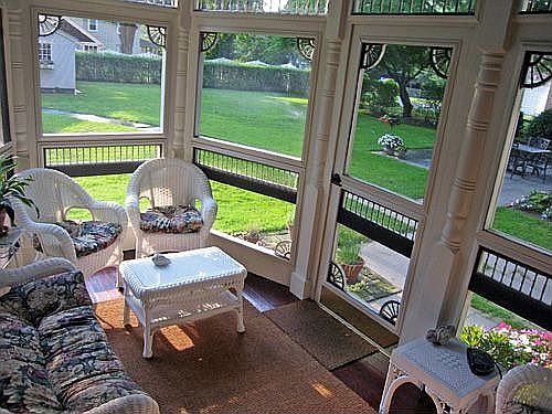Victorian rear screened porch