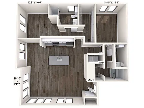 Floor plan B6-upgraded
