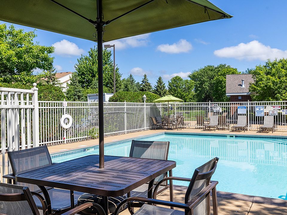 Inviting outdoor pool area