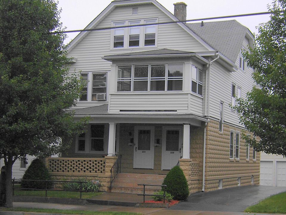 Rainy day outside of house