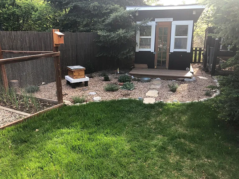 Back yard, shed #1