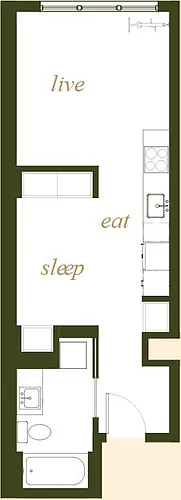 Floor plan Studio A2