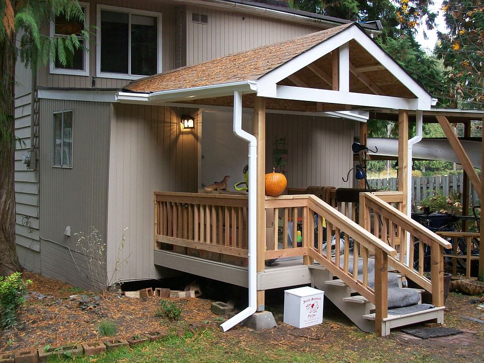 Back door porch.