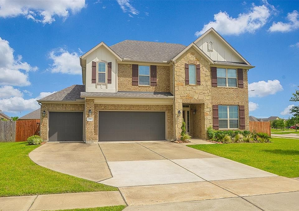 Welcome home! This Beazer home sits on 65' corner lot of a cul-de-sac street. Built in 2014, this 5 bedroom, 4 bath, 3 car garage features a brick and fieldstone fascia, updated landscaping, freshly stained fence and newly installed garage door opene