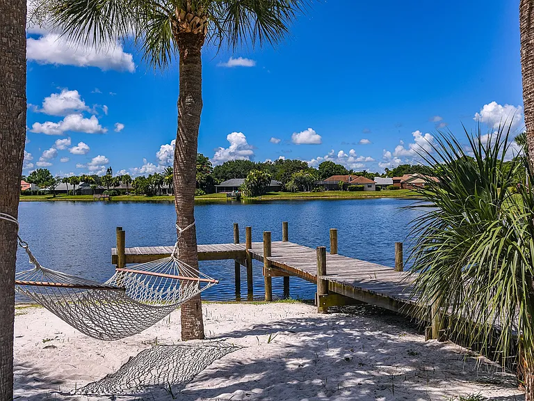 Hammock by the lakeside