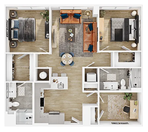 Floor plan B1D