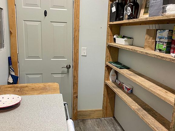 Back detour to laundry area. Open Pantry.