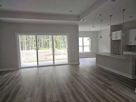 Large Living Room with Floor Outlet