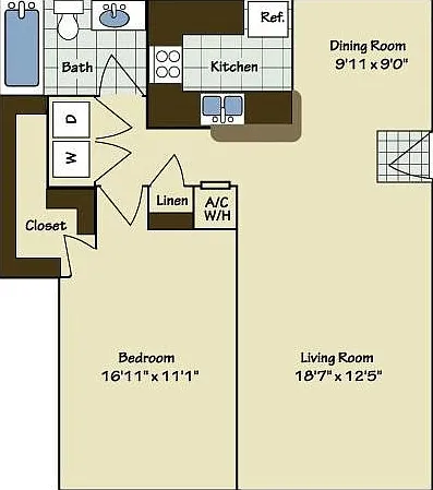 1 Bedroom | 1 Bath | 904 SF 1 Bedroom | 1 Bath | 904 SF