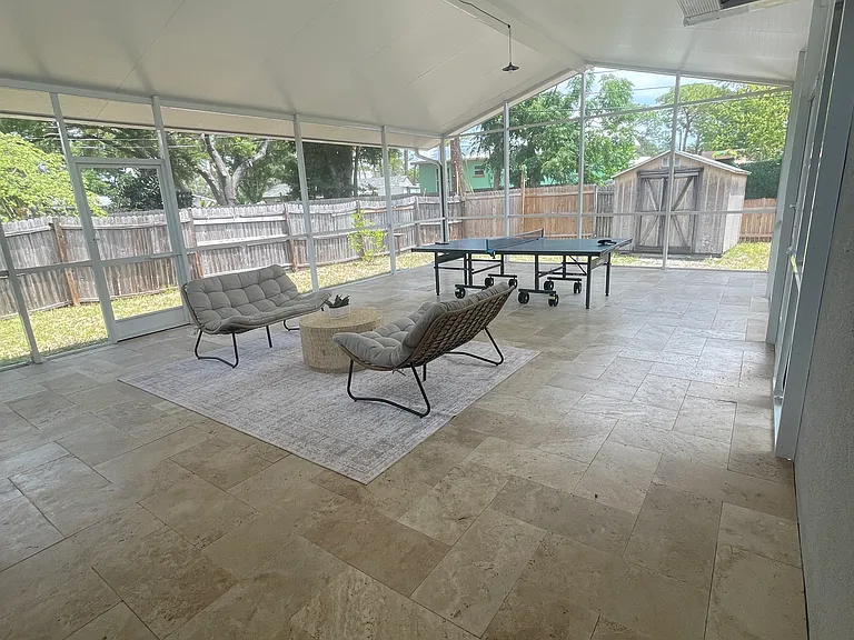 Screened patio