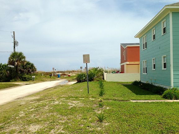 view down our street heading toward the ocean