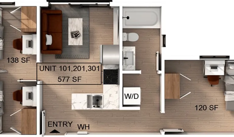 2 Bedroom | 1 Bathroom A Apartment 2 Bedroom | 1 Bathroom A Apartment