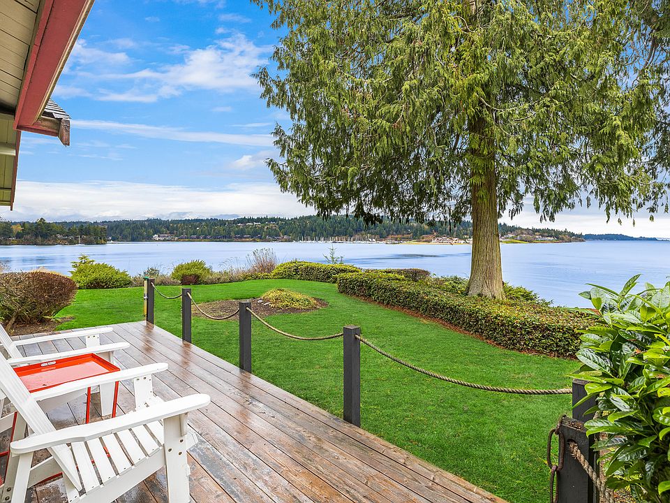 Incredible views are enjoyed from this waterfront home.