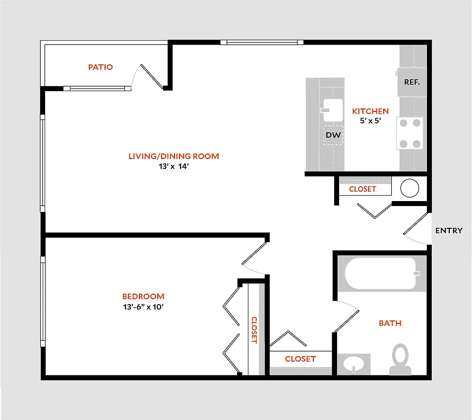Floor plan Plan 1BR